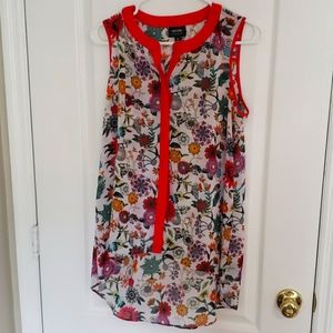🌺 floral high-low Nicole blouse, size M